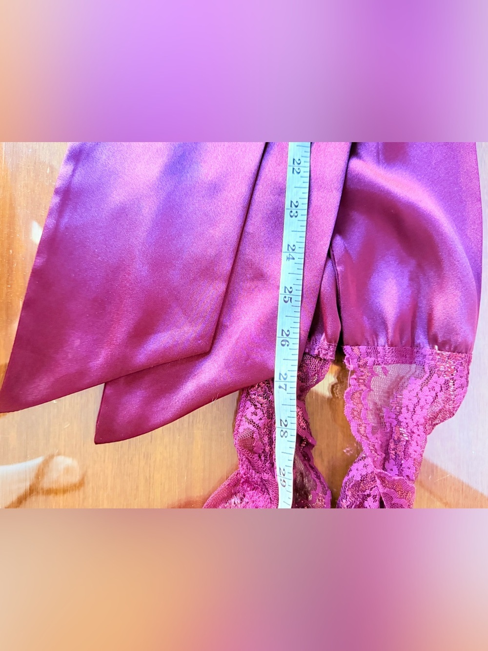 Victoria’s Secret 𝐕𝐈𝐍𝐓𝐀𝐆𝐄 𝐒𝐇𝐄𝐄𝐑 𝐁𝐔𝐑𝐆𝐔𝐍𝐃𝐘 𝐅𝐋𝐎𝐑𝐀𝐋 𝐋𝐀𝐂𝐄 𝐖𝐑𝐀𝐏 𝐁𝐋𝐎𝐔𝐒𝐄 ✨ - Picture 14 of 14
